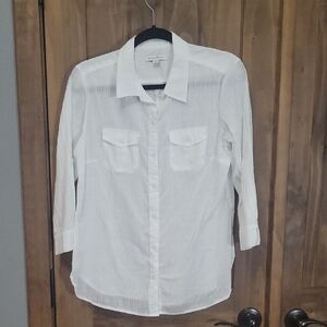 White Button-Up Shirt